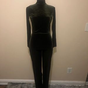 sexy velvet jumpsuit